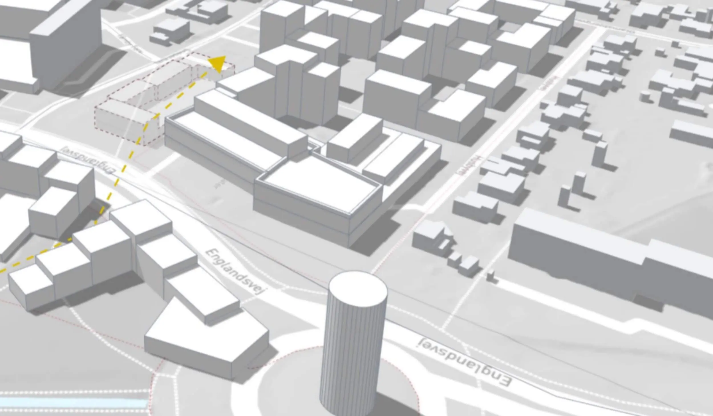 3D-model af vandtårnsbyen